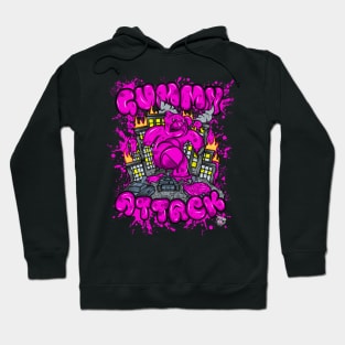 Attack of the Gummybear Pink Hoodie